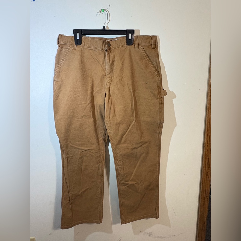 Carhartt Utility Pants Men 40X30 khaki rugged flex relaxed work pant carpenter